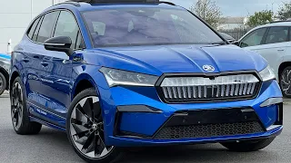 Brand New Skoda Enyaq 82kWh 80x SportLine Auto 4WD Race Blue Metallic