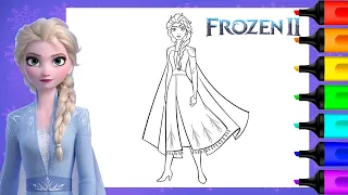 Elsa Frozen Coloring Pages | How to Color Elsa in Frozen