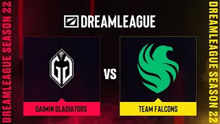 Gaimin Gladiators проти Team Falcons | Гра 2 | DreamLeague Season 22 - Group Stage 2