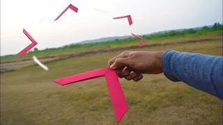HOW TO MAKE AN EASY BOOMRANG ORIGAMI?/PAPER CRAFT/ORIGAMI FOR KIDS
