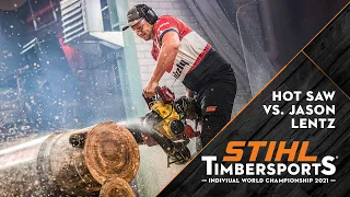 Jason Lentz vs. Hot Saw at the STIHL TIMBERSPORTS® Individual World Championship!