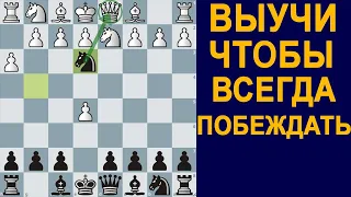 САМАЯ ХИТРАЯ ЛОВУШКА ДЛЯ ПОБЕДЫ В ШАХМАТАХ. Шахматы Обучение. Шахматы Ловушки. Шахматы