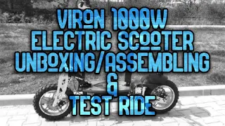 VIRON 1000w Electric Scooter - Unboxing/Assembly & Test Ride #GroupON #electricscooter #escooter