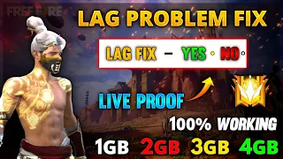 How To Solve Lag Problem In Free fire | Free fire Lag Fix for 1GB 2GB 3GB 4GB | Garena Free fire