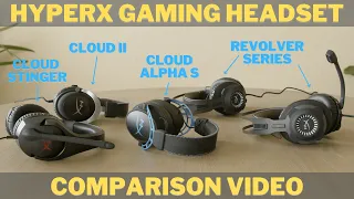 HyperX Cloud Stinger vs Revolver vs Revolver S vs Cloud II vs Cloud Alpha S - Wired Gaming Headset