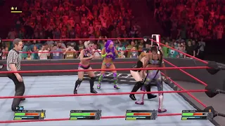 WWE2K22 RAW BIANCA VS ALEXA VS ISLA VS ZELINA / WINNER FACES LIV AT RR