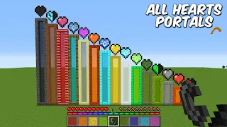new nether portals with different hearts in Minecraft