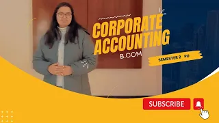 CORPORATE ACCOUNTING। B.COMm CH 1। PU। SEMESTER 2। BOOKS OF ACCOUNTS। SHARE CAPITAL