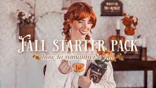 Fall Starter Pack 🍂 cozy books, activities, movies etc.. to get you in the mood for fall