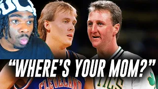 FIRST TIME REACTION to Compilation of Larry Bird's Greatest Stories Told By NBA Legends PART 1