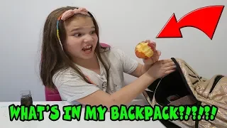 What's In My Backpack 2019! I Can't Believe What Was In There!