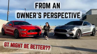 My 2021 Mach 1 Mustang VS my 2020 Mustang GT