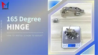 165 degree clip on hinge | How to install & how to adjust | Soft close hinge | Cabinet hardware