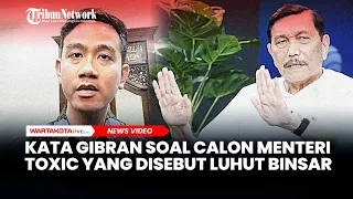 Kata Gibran Soal Calon Menteri Toxic yang Disebut Luhut Binsar Pandjaitan