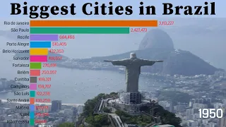 Biggest Cities in Brazil 1950 - 2035 | Population wise