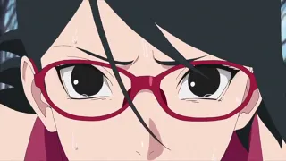 Sasuke doesn't recognize his daughter Sarada and nearly kills her - English Dub