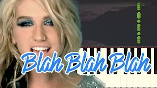 🎹Ke$ha - Blah Blah Blah ft. 3OH!3 (Piano Tutorial Synthesia)❤️♫