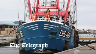 British fishing trawler seized by France arrives home