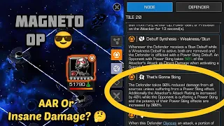 Is this 90% Damage Reduction 😵 or Did Magneto bypass the node? - MCOC