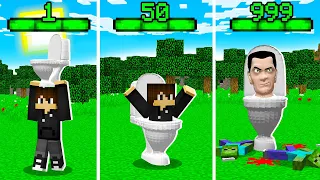 Я СТАНОВЛЮСЬ СКИБИДИ ТУАЛЕТОМ С КАЖДЫМ УРОВНЕМ В МАЙНКРАФТ! ЕНОТИК SKIBIDI TOILET MINECRAFT