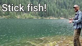 BEAR ENCOUNTER while solo hiking fishing - Fishing kit review and gorgeous hike after fishing