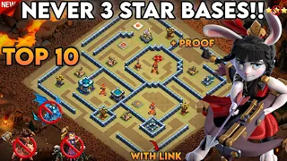 NEW NEVER 3 STAR BASES!! WITH LINK + PROOF!! TH13 NEW BASES DESIGN WAR|CWL|PUSH CLASH OF CLANS