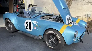 Shelby Cobra kit — cold start