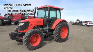 Kubota M108S Tractor 51378 V1