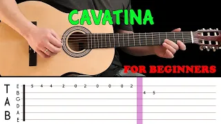 CAVATINA | Easy guitar melody lesson for beginners (with tabs) - The Shadows