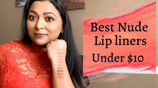 My Favorite Top 10 Nude Lip Liners from Drugstore for Medium/ Tan skin | SMITHY SONY