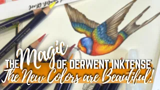 THE MAGIC OF DERWENT INKTENSE | TRYING OUT THE NEW COLORS | Adult Coloring Tutorial