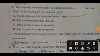 logic and critical thinking exam