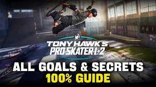 TONY HAWK'S PRO SKATER 1+2 - 100% All Goals and Secrets Guide (THPS 1 Levels)