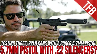 Trying .22 Silencers on a 5.7mm Pistol