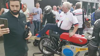 1967 Honda 6 RC174 Dennis Bunning 2019 Donington Classic Motorcycle Festival