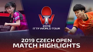 Mu Zi vs Maki Shiomi | 2019 ITTF Czech Open Highlights (Pre)