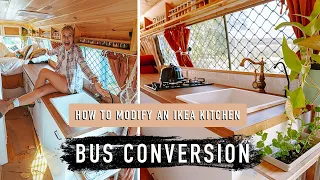 VAN / BUS Conversion - HOW TO MODIFY AN IKEA KITCHEN - Toyota Coaster