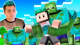 24 HORAS em um APOCALIPSE ZOMBIE no Minecraft