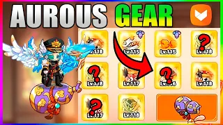 ▶️🔥ALL AUROUS GEAR! ROLLING 75.000 LAMPS! - Legend of Mushroom - HOW TO GEAR AS AN ARCHER!