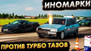 ИНОМАРКИ ПРОТИВ ТУРБО ТАЗОВ / TESLA PLAID VS BMW M5 / БАГГИ С ДВУМЯ ДВИГАТЕЛЯМИ V8 vs MERCEDES G63