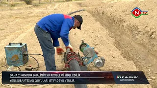 Sirab və Güznütdə əhalinin içməli su problemi həll edilir