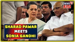 Maharashtra Polls: NCP Leader Sharad Pawar Meets Sonia Gandhi Over Seat Sharing Arrangement