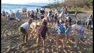 Drum circle here in Maui...