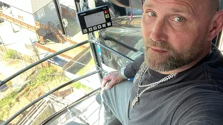 How to Operate 🏗 Captains chair Potain MR160C Luffing Jib Tower Crane 🏗