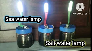 How to make salt water lamp | Sea water lamp