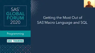 SAS Tutorial | Getting the Most out of SAS Macro and SQL