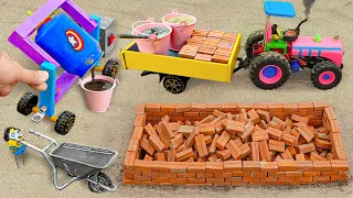 Top diy tractor making mini Supermarket construction | diy building with mini bricks | HP Mini