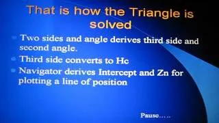 Celestial Navigation Triangle Explained and Demonstrated