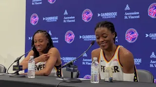 Kelsey Mitchell, Temi Fagbenle, Christie Sides on Indiana Fever loss to Connecticut Sun