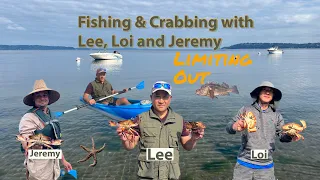 Fishing and Crabbing with Lee, Loi, and Jeremy| Nice Drive to the Points